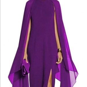 Beautiful elegant dress, with hanging chiffon sleeves ✨🤩